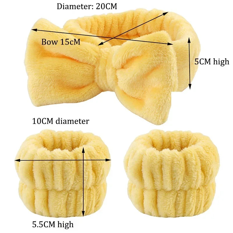 1/2/3PCS Face Wash Wristbands Headband Makeup Hair Care Headband Wash Headband for Washing Your Face Hair Bands for Women FD01