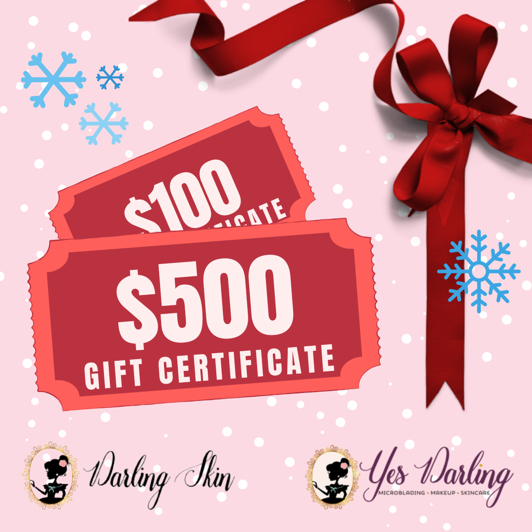 Darling Skin Gift Certificate with Yes Darling Exclusive Gift Box Bundle