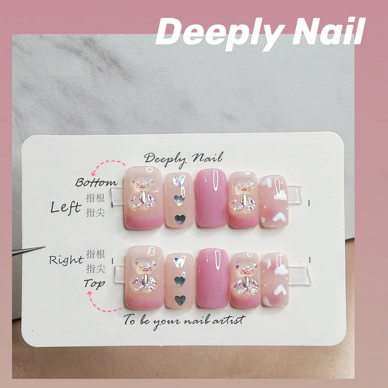 Manicure Wear Nail Custom Fake Nail Phototherapy Handmade Finished Product