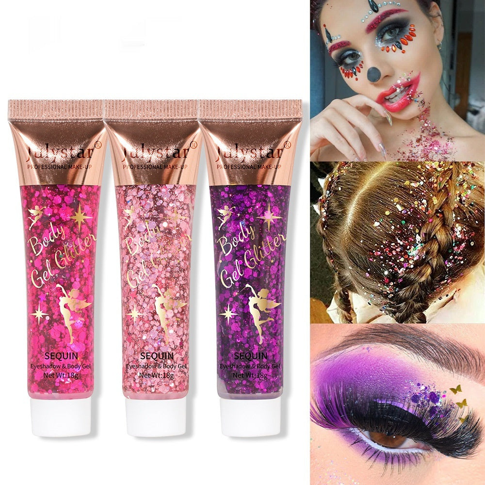 Makeup Mermaid Scale Gel Sequins Liquid Eye Shadow Face Lip Colorful