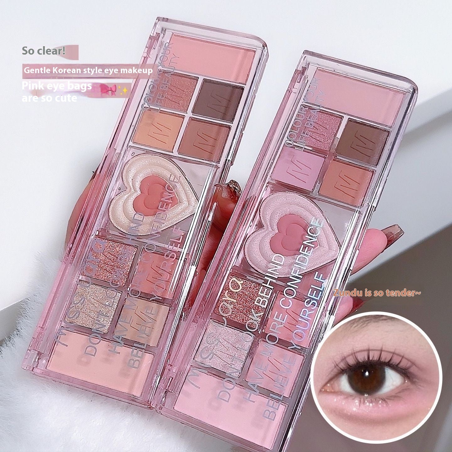 Miss Lara Twelve Colors Eye Shadow Plate Shimmer Matte Thin And Glittering