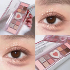 Miss Lara Twelve Colors Eye Shadow Plate Shimmer Matte Thin And Glittering