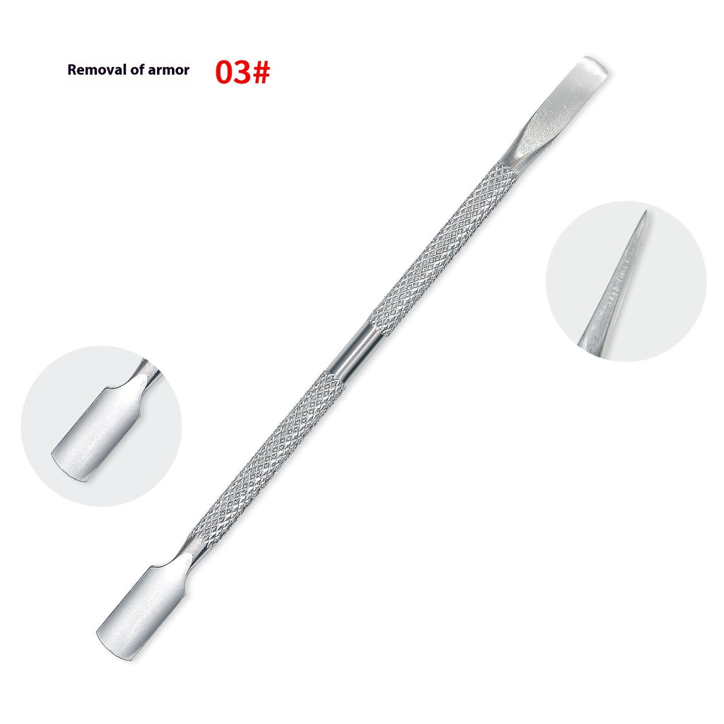 Manicure Double-headed Dead Skin Push Stainless Steel Care Tools