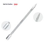Manicure Double-headed Dead Skin Push Stainless Steel Care Tools