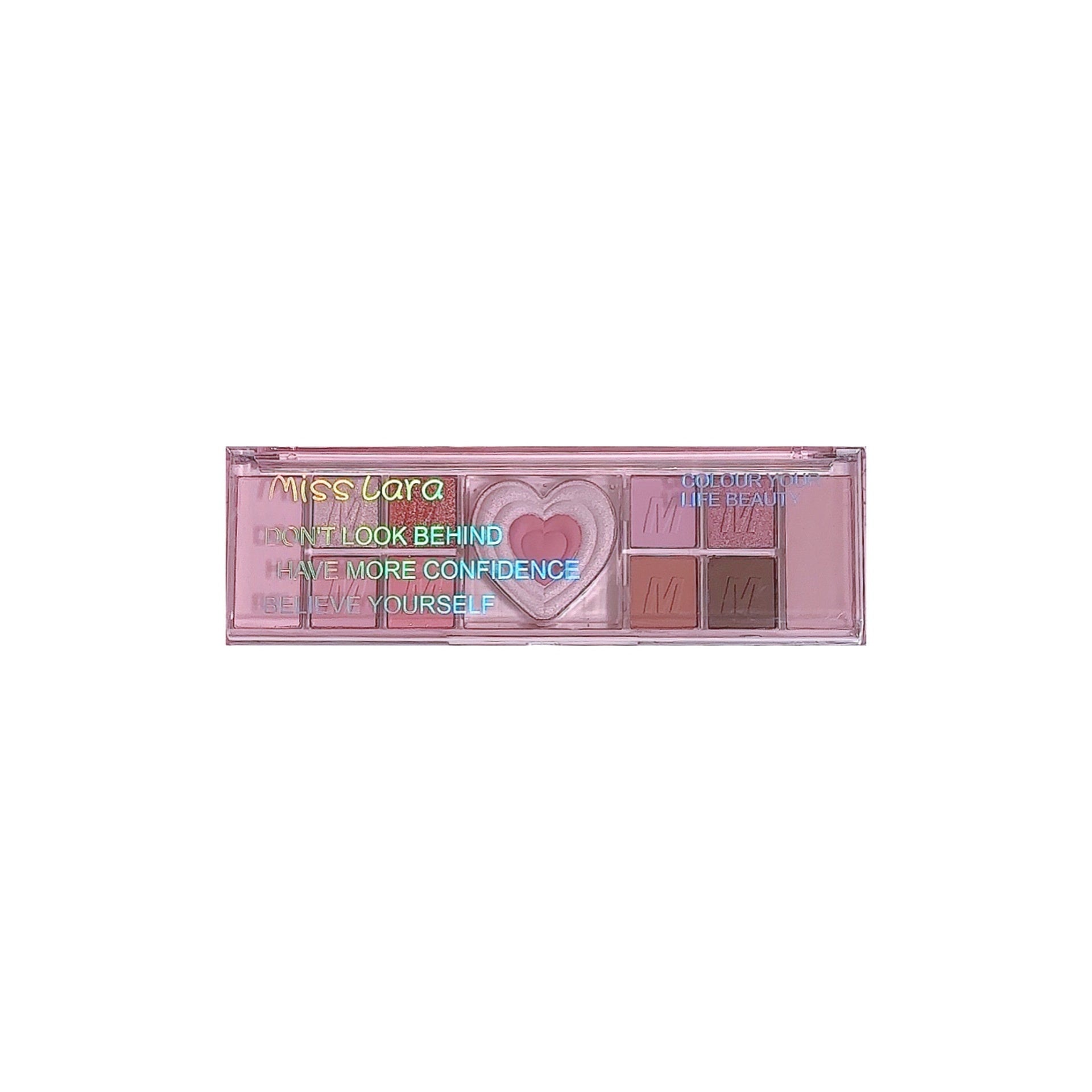 Miss Lara Twelve Colors Eye Shadow Plate Shimmer Matte Thin And Glittering