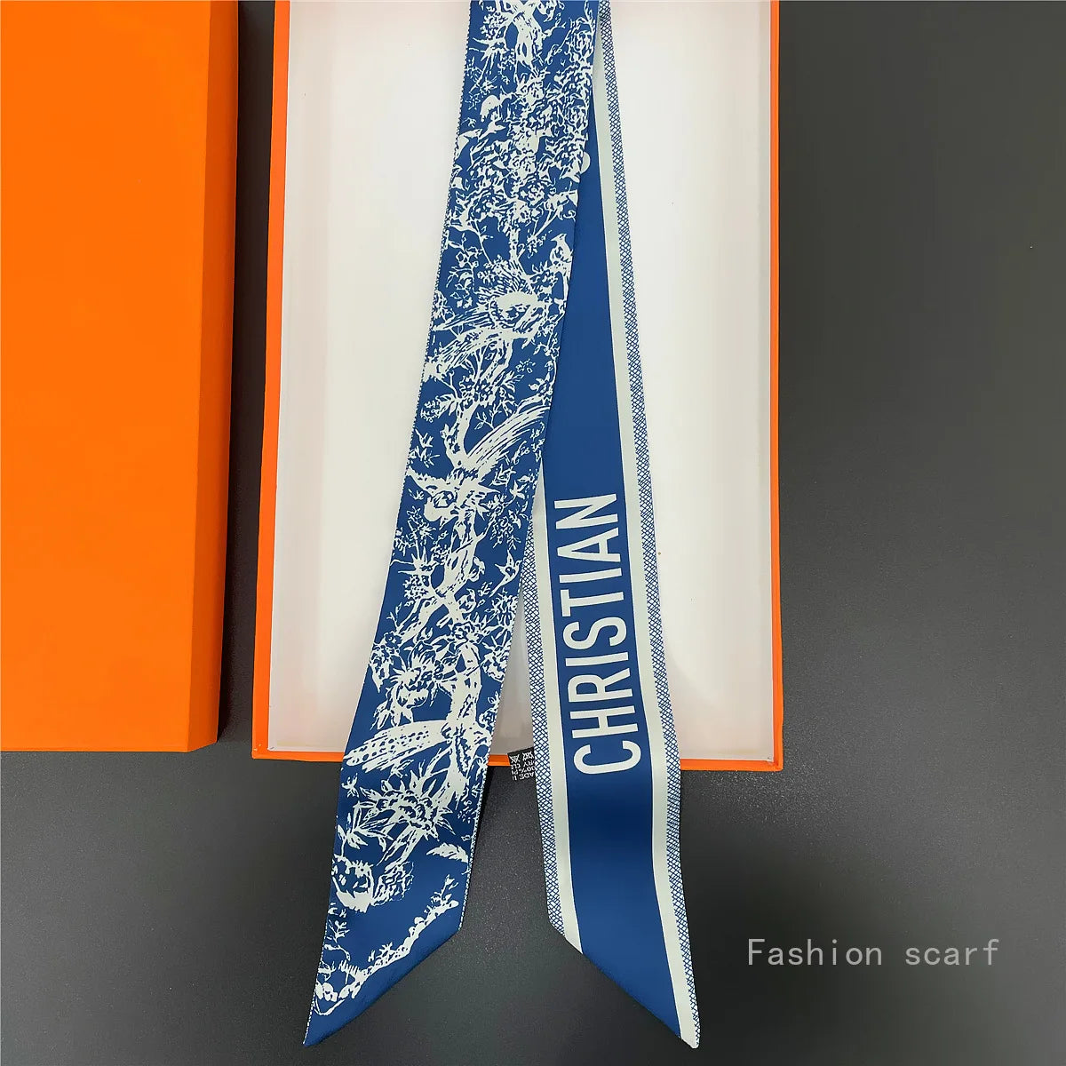 Tarot New  Versatile Plants and Flowers Women's Entanglement Bag Ribbon Streamer Small Scarf Silk Scarf Wholesale