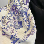 70cm New Fashion Square Scarf Women Floral Print Design Bandanas Lady Scarves Headband Handkerchief Hair Luxury Brand Wholesale