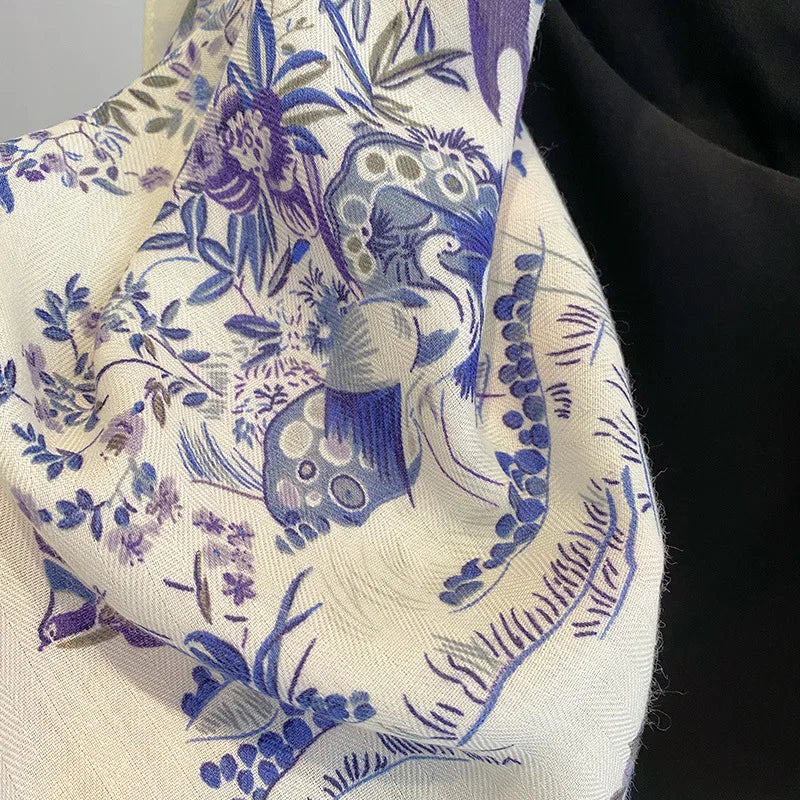 70cm New Fashion Square Scarf Women Floral Print Design Bandanas Lady Scarves Headband Handkerchief Hair Luxury Brand Wholesale