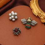 Fashion Vintage Baroque Crsytal Cross Chains Brooches For Women Men Rhinestone Classic Badges Accessories Party Banquet Jewelry