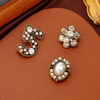 Fashion Vintage Baroque Crsytal Cross Chains Brooches For Women Men Rhinestone Classic Badges Accessories Party Banquet Jewelry