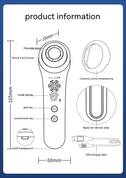 Photon Skin Rejuvenation Handheld Massage Radio Frequency Device