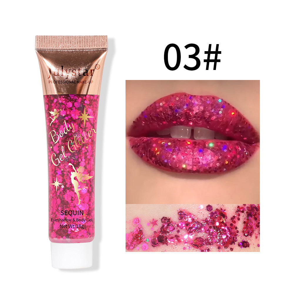 Makeup Mermaid Scale Gel Sequins Liquid Eye Shadow Face Lip Colorful