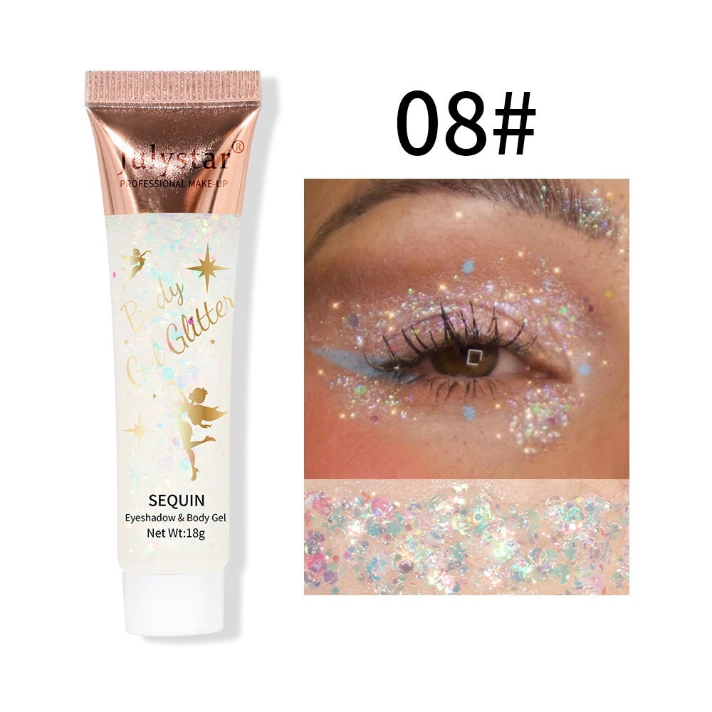 Makeup Mermaid Scale Gel Sequins Liquid Eye Shadow Face Lip Colorful