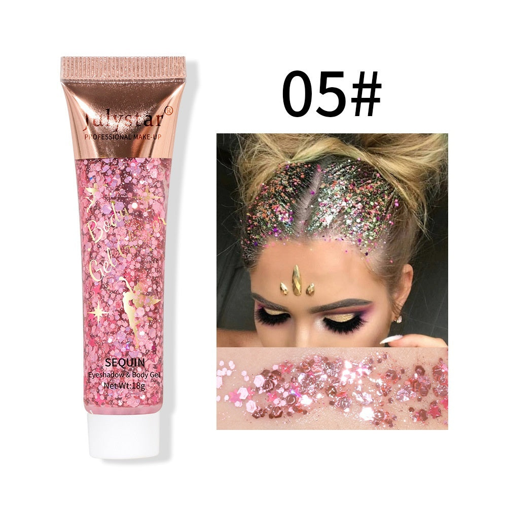 Makeup Mermaid Scale Gel Sequins Liquid Eye Shadow Face Lip Colorful