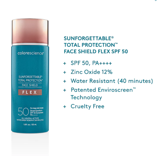 SUNFORGETTABLE® TOTAL PROTECTION™ FACE SHIELD FLEX SPF 50