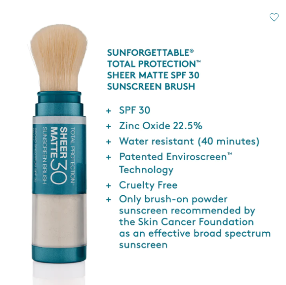 SUNFORGETTABLE® TOTAL PROTECTION™ SHEER MATTE SPF 30 SUNSCREEN BRUSH