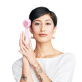 Darling Skin Silicone Rose quartz Vibration Heating Facial Brush